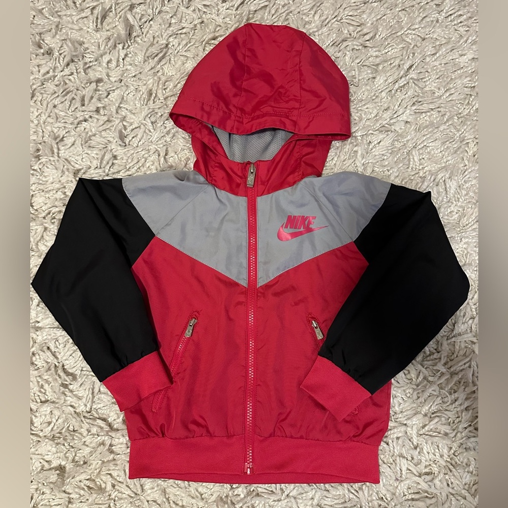 Nike Pink and Gray Girl’s Hooded Jacket